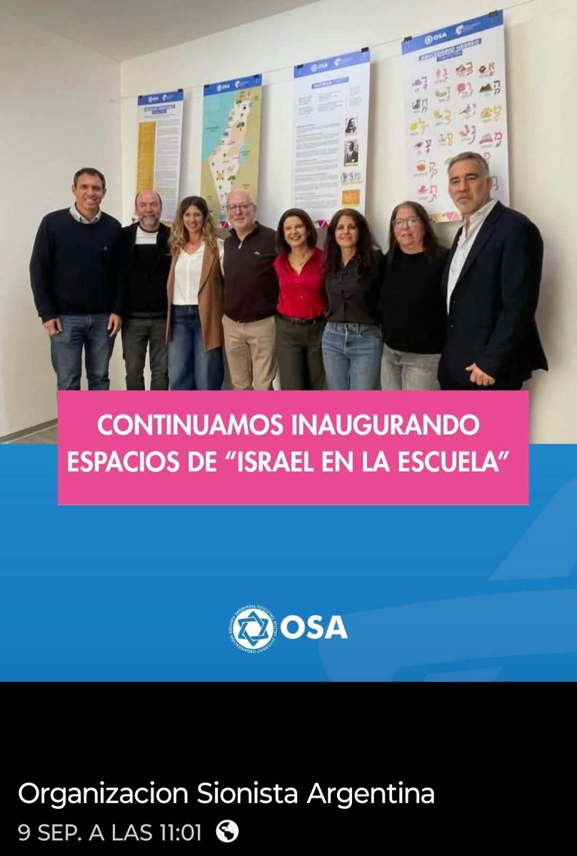valeria18548559's tweet photo. La organización sionista argentina lleva mapas a las escuelas privadas y da una charla.
Insisto nadie más que el fotógrafo debe ingresar a un establecimiento, lugar donde se va a estudiar y no a adoctrinar.
@mechimiguel  siempre desentendiendose @jorgemacri 
Son menores de edad https://t.co/6wkqmpy8AK