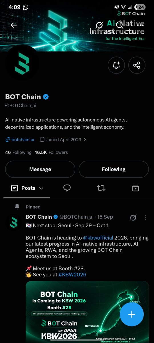 BKnoxvinson's tweet photo. @BOTChain_ai #BOTChainKBW
Hoping for some luck
Good luck everyone π±
Tagging:
@ay0lahwin https://t.co/MXRbFbrWf1
