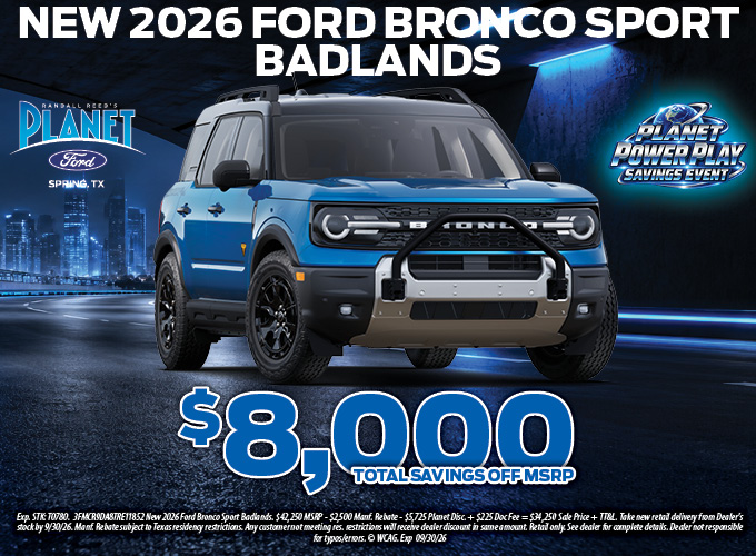 PlanetFord45's tweet photo. Looking 👀 for a great 💰 deal on a #Ford #BroncoSport? #PlanetFord #Spring is the place! Shop a huge #selection of options, get big #savings, enjoy award-winning #service & we offer #TopDollar for your #trade!
🚦20403 I-45, Spring, TX
☎️ 866-879-9329
🌎 https://t.co/gQlAbSY4vl https://t.co/10R88xLPse