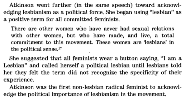 finestcupcakee's tweet photo. political lesbians were lesbophobic straight and bisexual women who in most cases believed that either sexuality was a choice or that everyone was bisexual, many of they have wrote about how actual lesbians hated and rejected they yet now lesbians are blamed for their actions https://t.co/jvWyOxzGxr
