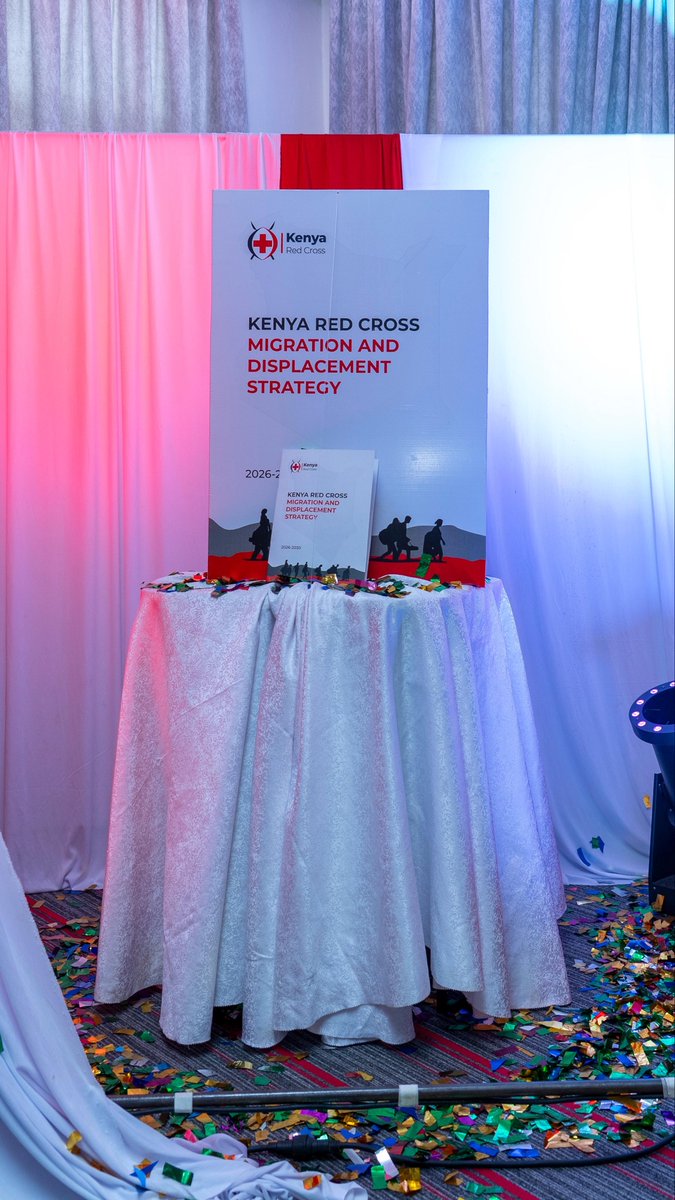 KenyaRedCross's tweet photo. Today, the Kenya Red Cross Society launched its Migration and Displacement Strategy 2026 to 2030.

Displacement is lasting longer and Kenya is shifting from emergency aid toward long-term inclusion. Our response must evolve too.

Over the next five years, this strategy will guide our work across four strategic areas: Empowerment, Inclusion, Protection and Advocacy.

Developed with the support of the International Centre for Humanitarian Affairs and the Red Cross Red Crescent Global Migration Lab, and made possible through funding from the Danish Red Cross.

We also thank the @BritishRedCross for supporting the capability assessment that informed this work.