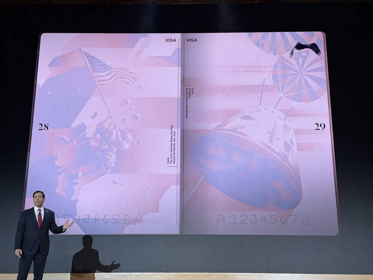 drewwilson's tweet photo. New passport coming to all Americans! WTG @ndstudio!! https://t.co/Eeb6eGLRAH