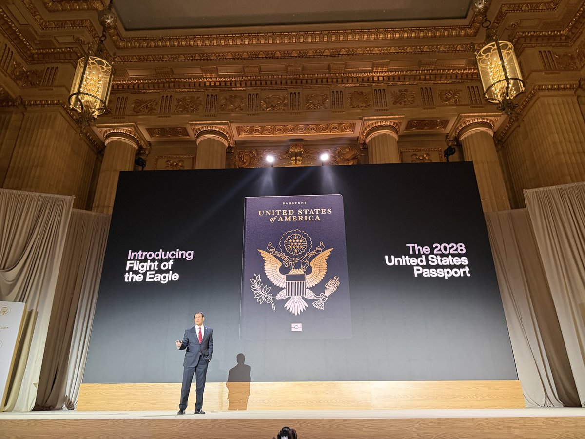 drewwilson's tweet photo. New passport coming to all Americans! WTG @ndstudio!! https://t.co/Eeb6eGLRAH