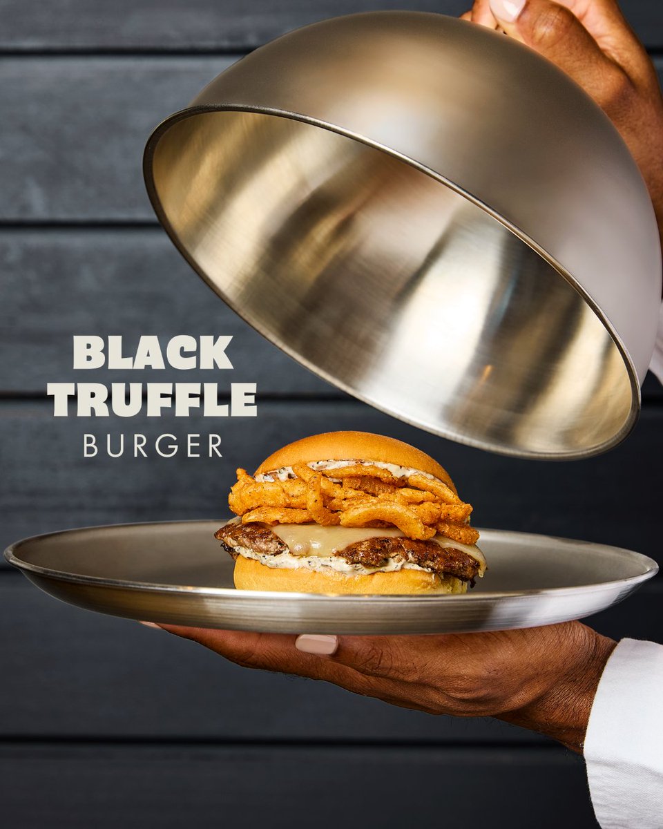 shakeshack's tweet photo. Worth the wait. Our Black Truffle Menu has returned!

Black Truffle Burger
Black Truffle 'Shroom Burger
Black Truffle Shack Stack
Black Truffle Parmesan Fries

Now available in Shacks nationwide. https://t.co/SwX6O7mISG