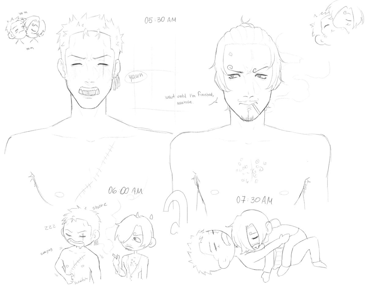 mossenjoyerr's tweet photo. Old Sanzo doodles #sanzo #zosan https://t.co/oYdjnoFILu