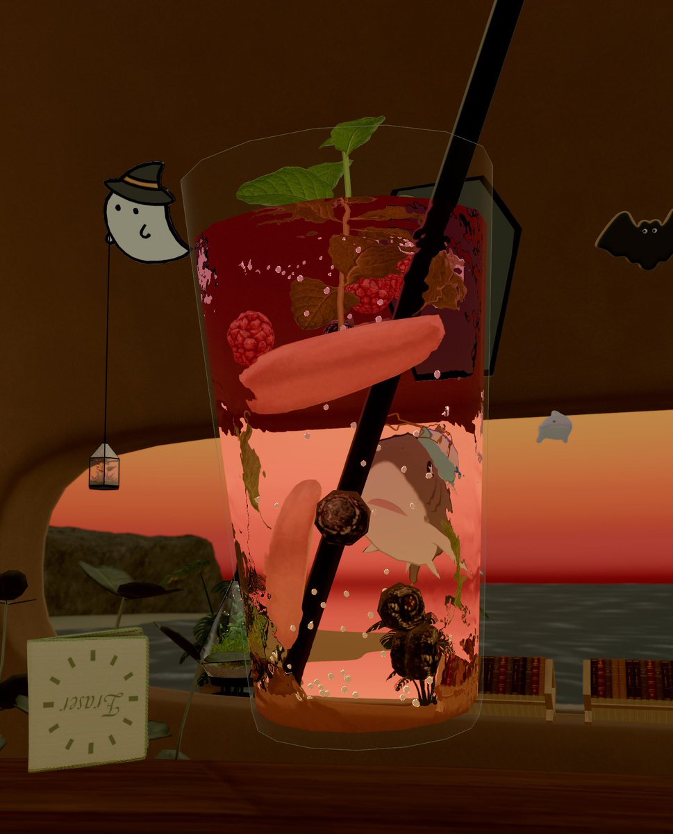 Basho_Banana's tweet photo. 新作のティーソーダ🍹
と、お遊戯会のハロウィン装飾
#kimama https://t.co/3q5VZ7M80H