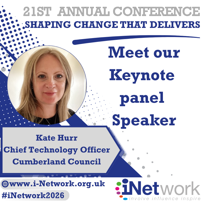theinetwork's tweet photo. We are excited to welcome Kate Hurr from Cumberland Council to the #iNetworkConference2026

Kate joins our keynote panel exploring how organisational maturity shapes innovation, transformation and scalability.

Register now. Don’t miss out!
https://t.co/Yi3V3Aar0r https://t.co/ZpHwsPDInE
