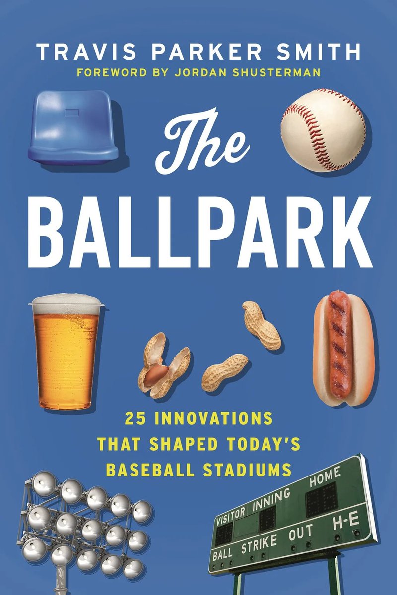 j_shusterman_'s tweet photo. some exciting news before the postseason begins...

I wrote the Foreword for a new book called THE BALLPARK (coming Feb. '27) by Travis Parker Smith, which explores the evolution of baseball stadiums by looking at 25 specific objects + innovations

you can pre-order below! https://t.co/jabLgAUMHW