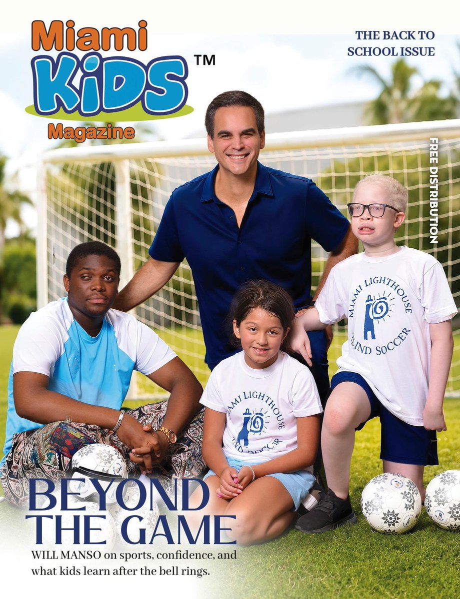 Miamilighthouse's tweet photo. Read the Miami Kids Magazine Back-to-School Edition featuring Miami Lighthouse Blind Soccer, with an article by Emmy Award–winning sports journalist, Will Manso!⚽️📰➜ https://t.co/YY8F20q9Th
#MiamiLeaders #MiamiKidsMagazine #ParentResources #AccessibilityforAll #MiamiParents https://t.co/z79pbN4GZM