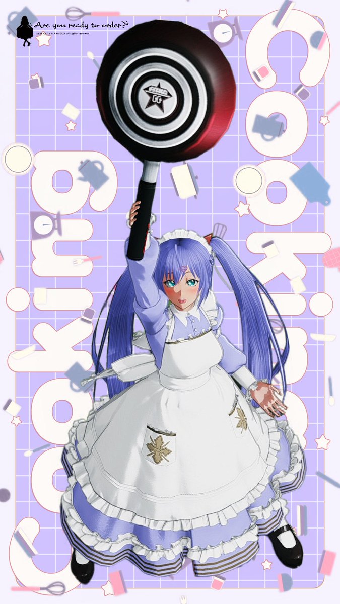 nei_7th's tweet photo. 本日のメンテSSです(˶' ᵕ ' ˶)
「Let's Cooking！！」
#メンテの日なのでSS貼る
#PSO2NGS #OKUMONO 
#腹白メガネロゴ https://t.co/NCdXCFMbll