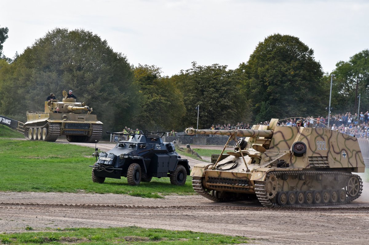 Burntime0101's tweet photo. A couple of wild animals in the arena with the Nashorn joining Tiger 131 at Tiger day last weekend for #TankTuesday https://t.co/0xBj8pzlVN