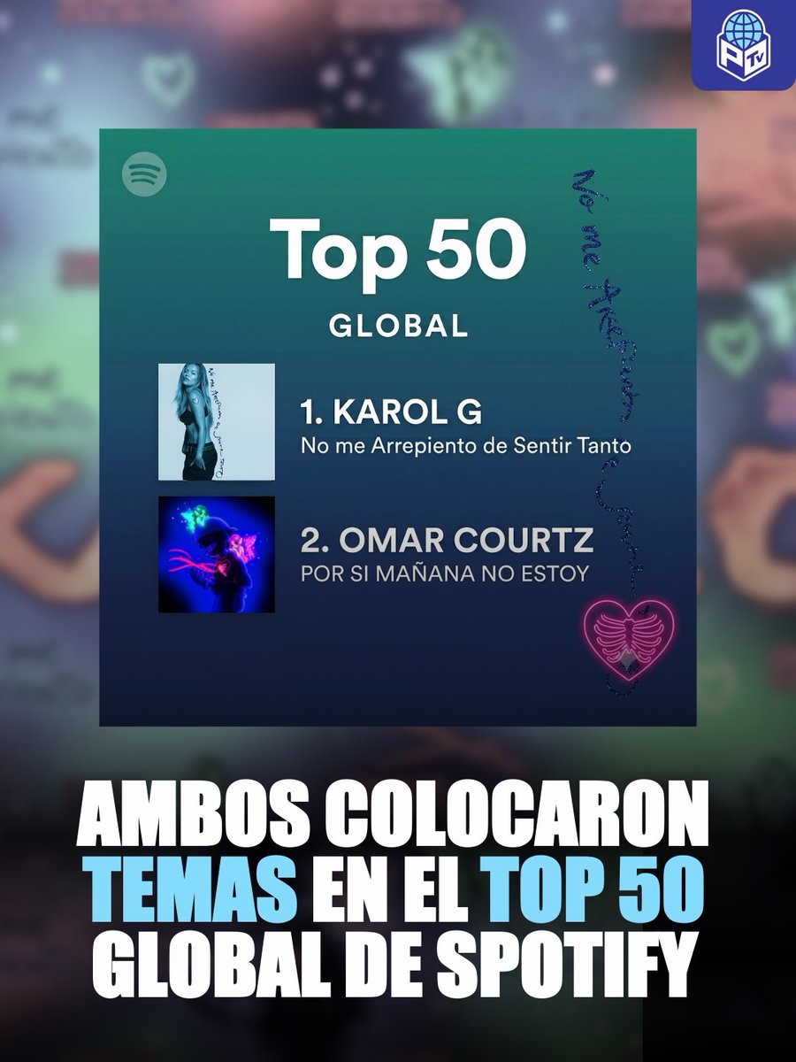JessRaysorg0t's tweet photo. THE LEADERS OF 2026 HAVE NAMES 👑

Karol G and Omar Courtz have become two of the Latin stars dominating 2026. Global hits, successful albums, and major urban music tours keep them at the center of the conversation. Both continue to lead in https://t.co/o6sBzrz1Zr