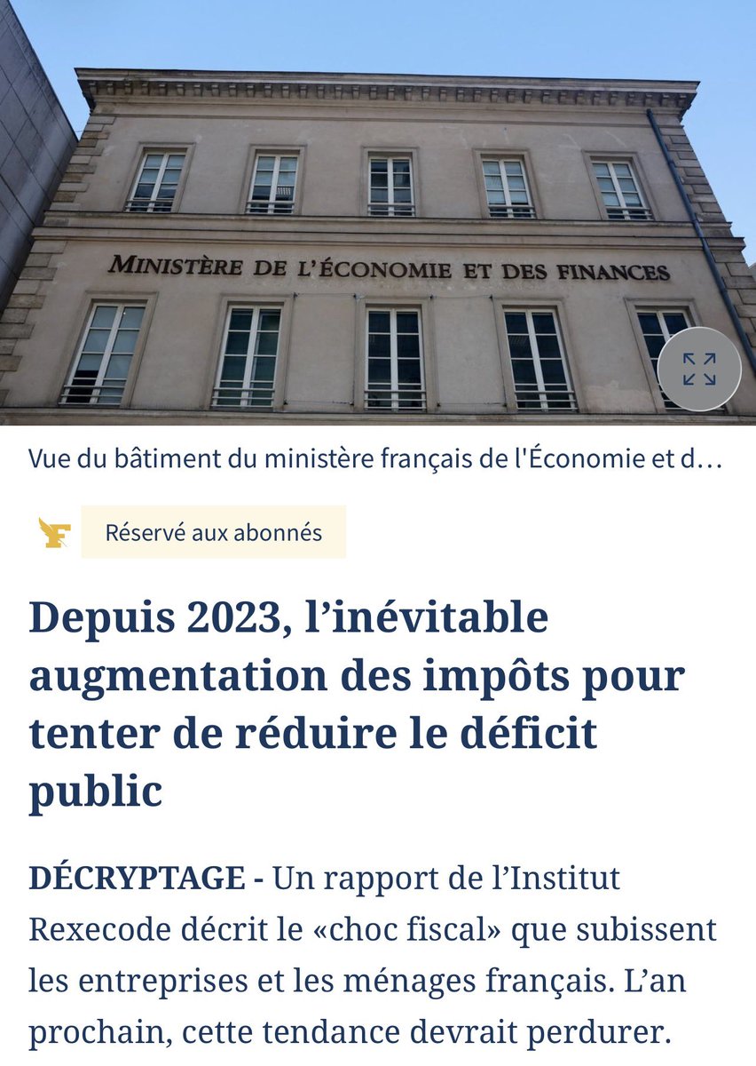 aurelien_veron's tweet photo. Titre erroné.
Corrigeons : « L’Etat français s’enfonce dans la répression fiscale, plombant l’économie et prélève de moins en moins à cause de prélèvements trop élevés »
#EffetLaffer
Trop d’impôt tue l’impôt. https://t.co/L3nQFieDFV