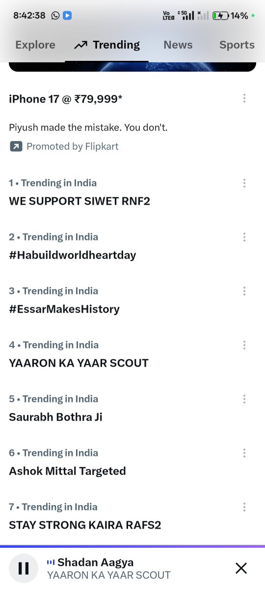 Scoutop2a's tweet photo. #4 Yaaro ka yaar scout https://t.co/g2mNoqyjPq