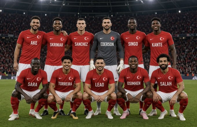 aimo_ntu's tweet photo. Tüm süper lig takımlarımız neredeyse yabancı oyuncu ile dolmuş .
Yani ne bekliyorsunuz ki milli  takımdan. Türk futbolcular süper lig göremiyor Avrupa maçına çıkamıyor .
Şöyle bi milli takım olmalı bak 😅
#bizimçocuklar https://t.co/amxTFEMuiM