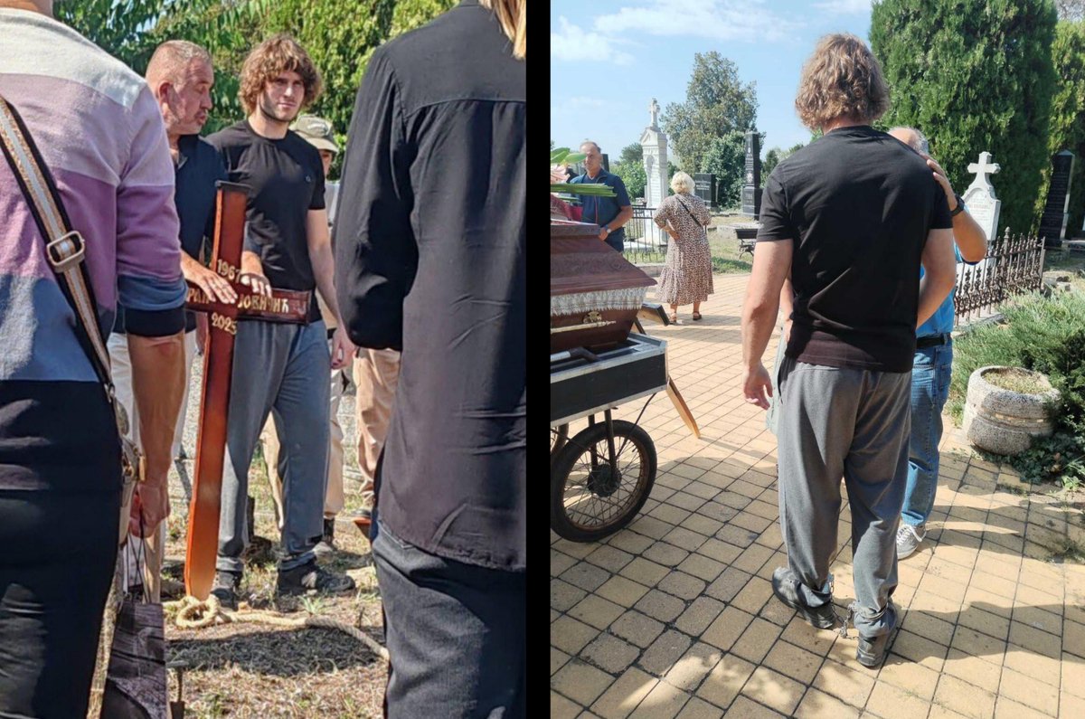 Stevanovic25491's tweet photo. Ovako ste dovodili sina na sahranu oca, a onog narkomana nasilnika mazite po ramenu, mamicu vam jebem raspalu. https://t.co/9SGW4pBHpP
