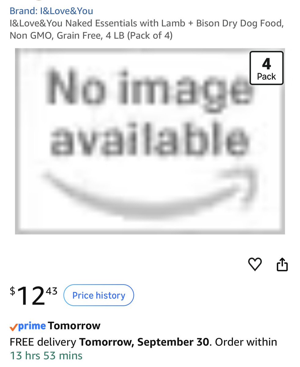 DealsWithJack's tweet photo. 🔥 🔥 Four 4 lb. Bags of Grain Free Dog Food for $12.43

These are regularly $19 a bag 

https://t.co/Gt6HF0syE8 https://t.co/VpTiBCReaP