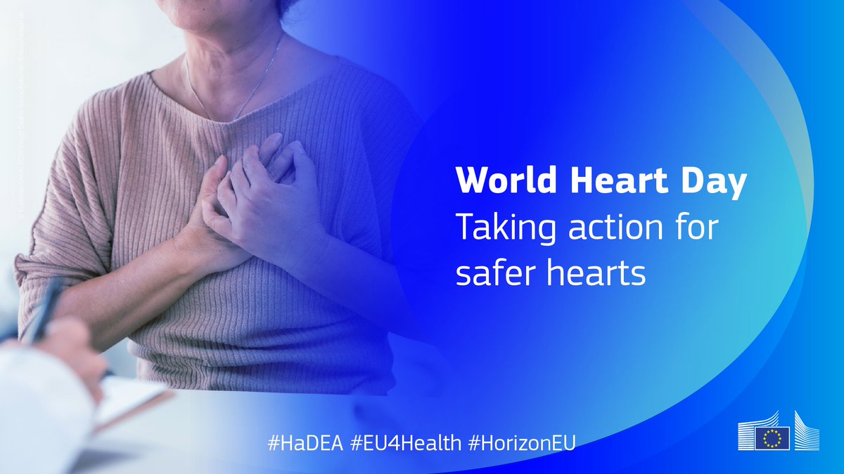EU_HaDEA's tweet photo. On #WorldHeartDay, learn about the work of #EUfunded projects managed by HaDEA contributing to improving cardiovascular disease (CVD) prevention, early detection, treatment and care: https://t.co/edi3LXNChn https://t.co/6k0h3vRqSU