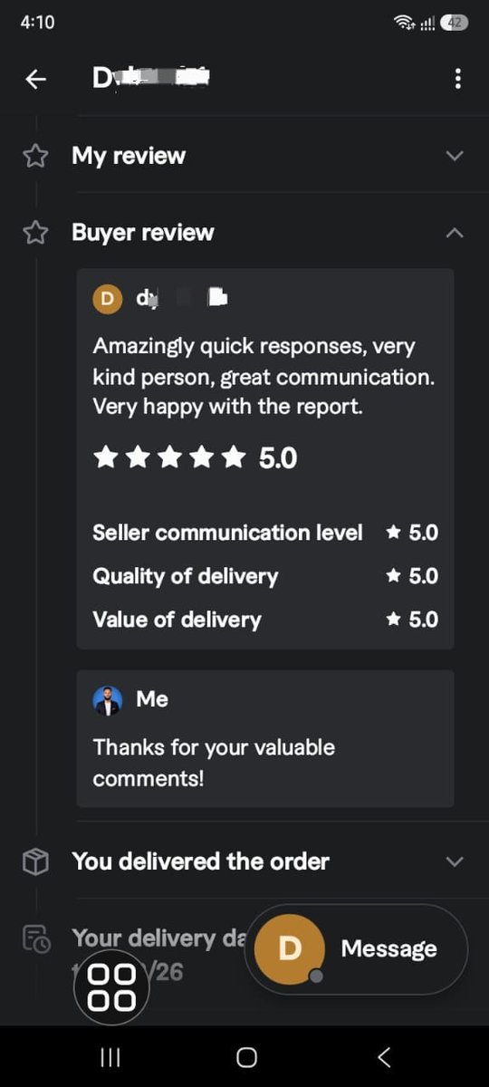 seoexpertnayem's tweet photo. 🌟🌟🌟🌟🌟
Again, a 5-star Awesome review from another new 🇬🇧 UK client!
I’m so glad I could help him — I hope to work with him again soon, and thanks for his valuable comments and awesome recommendation!😊
#FiveStarReview #SEOGuruNayem #MuhammadNayem #BuyerComments #SEOExpert https://t.co/pIxPsDZnTK