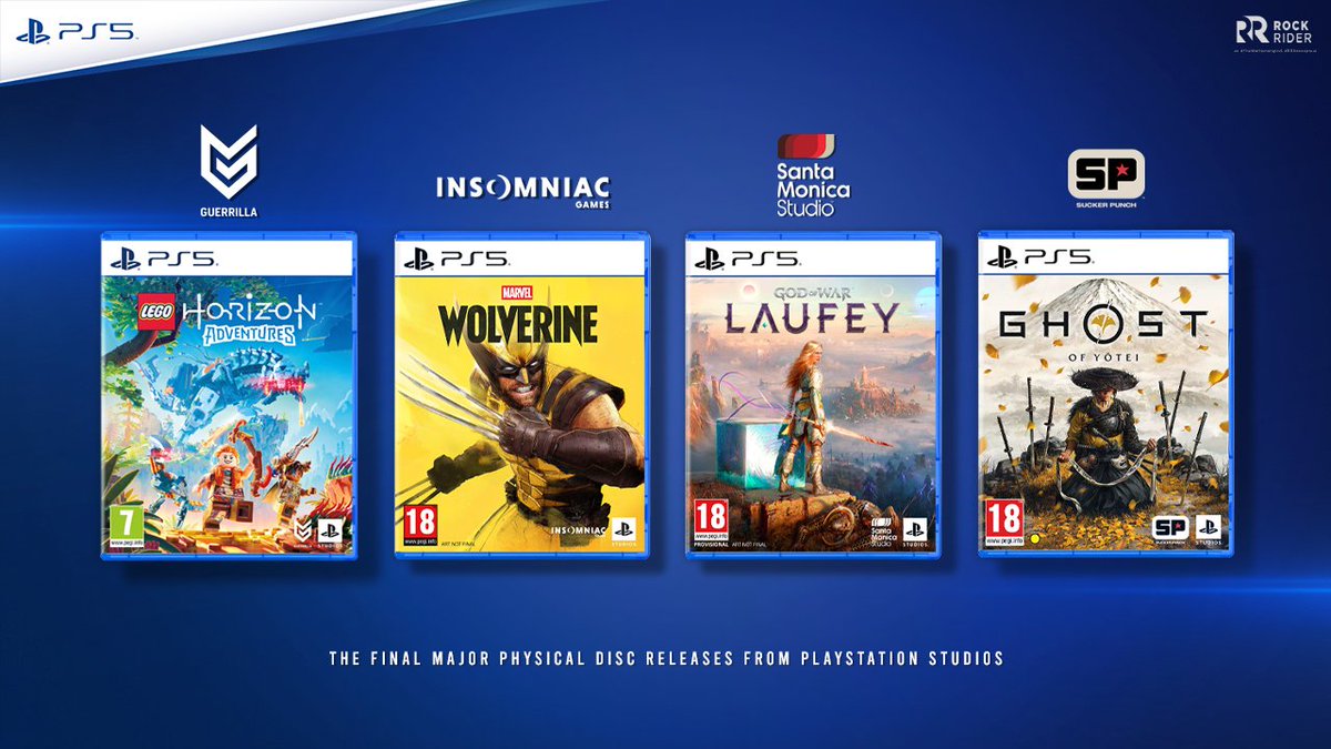 ursRockrider's tweet photo. The final major Physical Disc releases from the respective PlayStation Studios 

We're in the endgame now https://t.co/VdacAONPd5