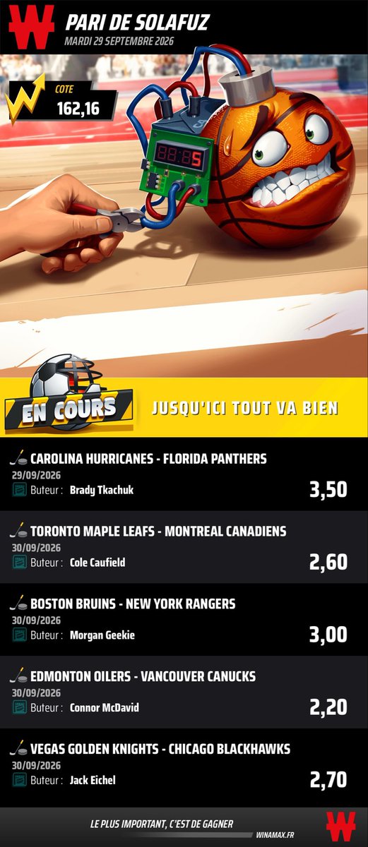 SoLaFuz's tweet photo. On commence doucement ! 
 Je vous envoi un combi points après 🏒
https://t.co/qv8NrLcZ2x https://t.co/XJxQNQPzPd