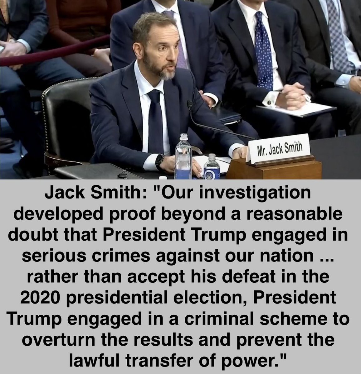 bluhue123's tweet photo. Do you TRUST and BELIEVE Jack Smith?

YES 👍 NO 👎 https://t.co/k3NJc8ap54