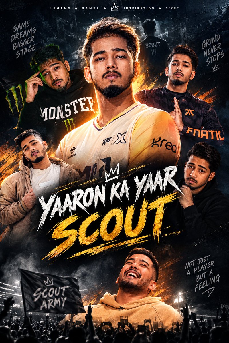 pratyyu8's tweet photo. Yaaron ka yaar, apno ka apna — SCOUT OP. 

Jisne zero se apni legacy banayi, aaj bhi wahi fire aur wahi attitude.
Game koi bhi ho, Scout ka naam alag hi level pe hai. 

YAARON KA YAAR SCOUT https://t.co/zCvM3jvjXw