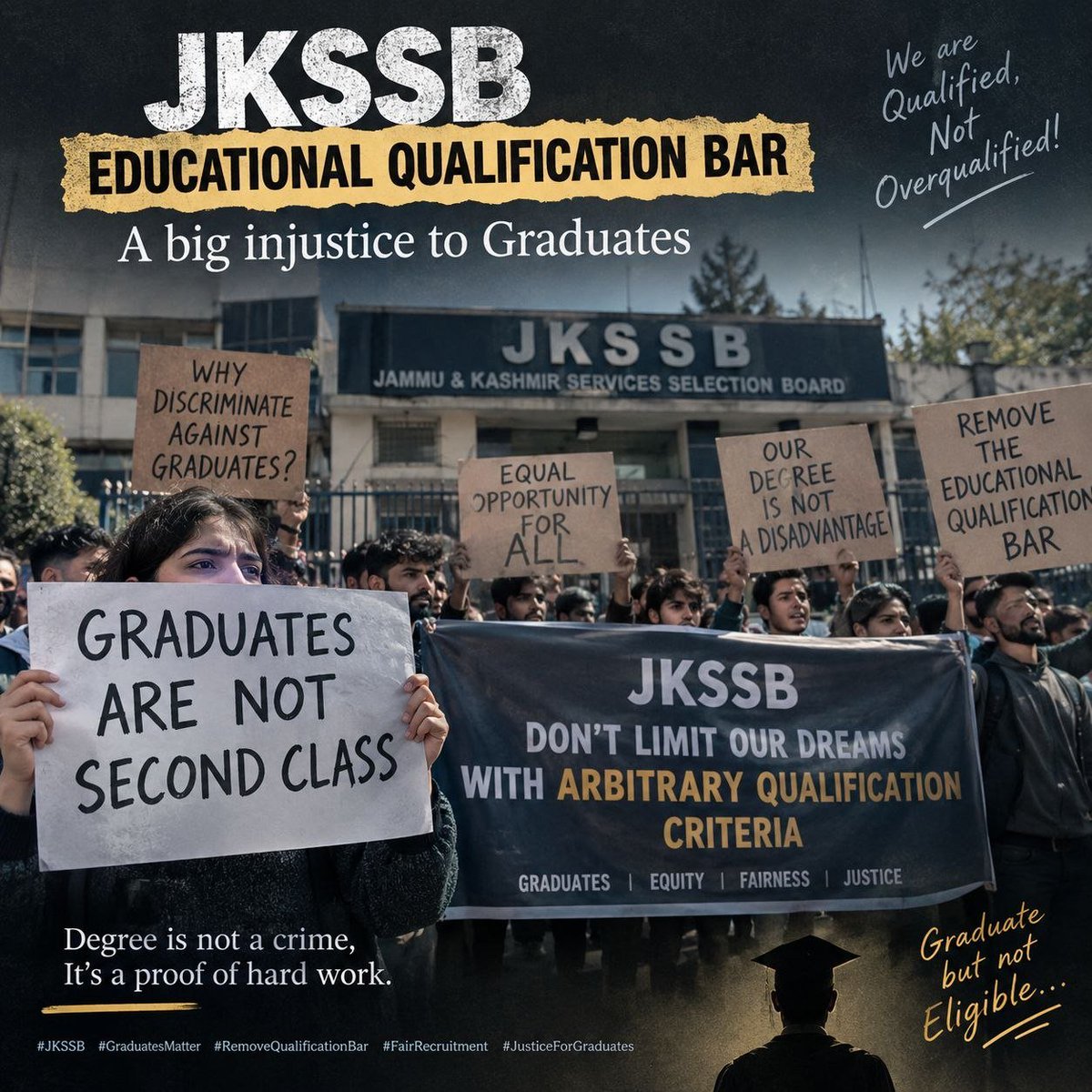 tajamulhussain_'s tweet photo. 𝘿𝙖𝙮29
𝙎𝙩𝙞𝙡𝙡 𝙖𝙥𝙥𝙚𝙖𝙡𝙞𝙣𝙜 𝙩𝙤 𝙩𝙝𝙚 @JKNC_ 𝙖𝙣𝙙 @INCJammuKashmir 𝙋𝙡𝙚𝙖𝙨𝙚 𝙧𝙚𝙢𝙤𝙫𝙚 𝙩𝙝𝙚 𝙢𝙖𝙭𝙞𝙢𝙪𝙢 𝙦𝙪𝙖𝙡𝙞𝙛𝙞𝙘𝙖𝙩𝙞𝙤𝙣 𝙗𝙖𝙧 𝙛𝙧𝙤𝙢 𝙈𝙩𝙨 𝙥𝙤𝙨𝙩𝙨 𝙞𝙣𝙘𝙡𝙪𝙙𝙞𝙣𝙜 𝙖𝙙𝙫𝙚𝙧𝙩𝙞𝙨𝙚𝙢𝙚𝙣𝙩 𝙤𝙛 𝙟𝙠𝙨𝙨𝙗 𝙞.𝙚 09𝙤𝙛2026 @CM_JnK https://t.co/RQLMewEBHx