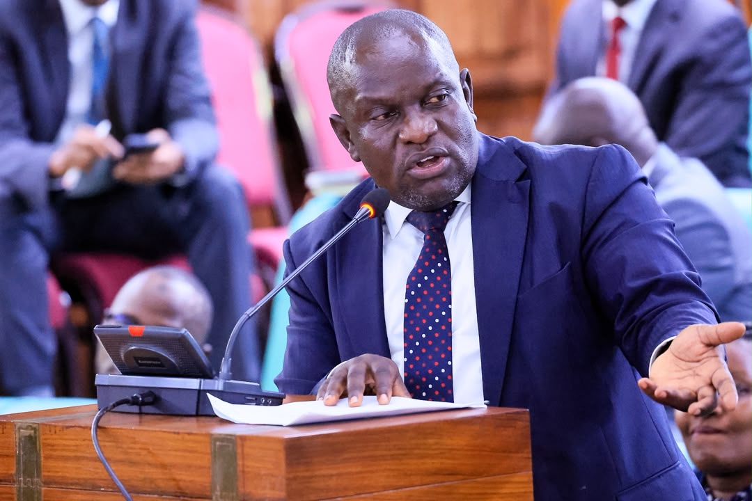 Parliament_Ug's tweet photo. The Chief Opposition Whip, Hon Paul Mwiru, in #PlenaryUg today. https://t.co/WCgJkNZUzF