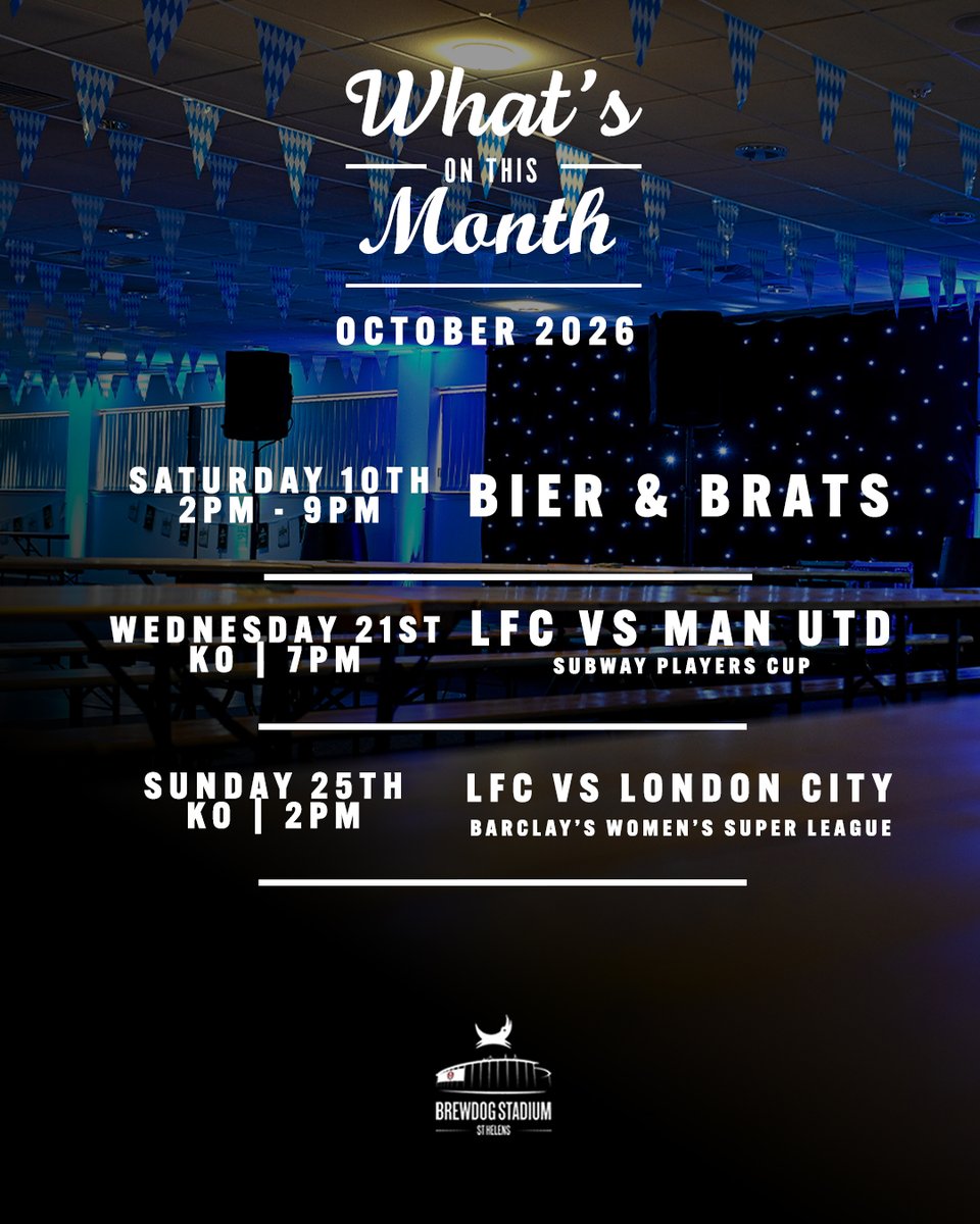 BrewDogStadium's tweet photo. 🍻🌭Take a look at what's taking place at the BrewDog Stadium this month. 🍻🌭

Find out what's on here: https://t.co/qaNpEz5AHk

#StHelens #StadiumVenue https://t.co/vNM9eEZut1