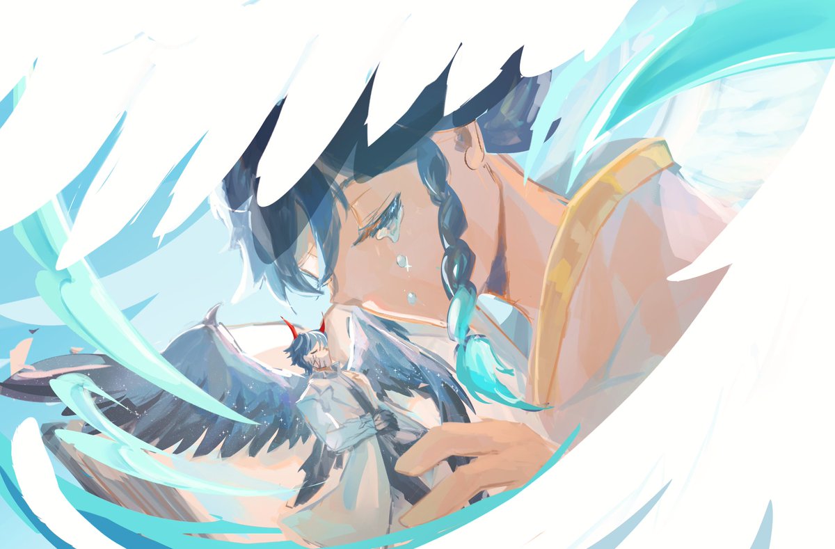 oclenbo's tweet photo. bonus art for part 1 (alt?) of #orv x #GenshinImpact

and some more yapping below. drawing wings for hours give me so much thoughts okay https://t.co/BVH9LInlVx