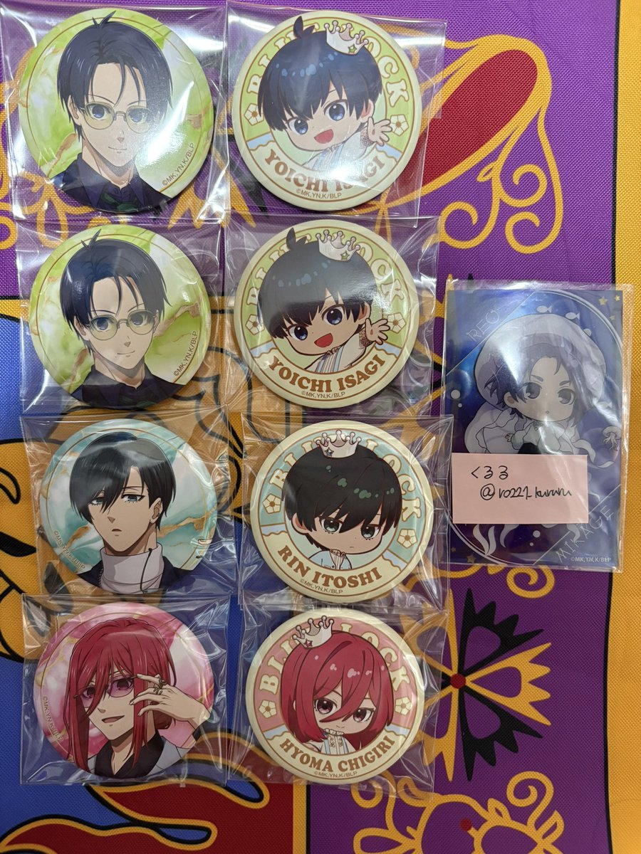 ro221_kururu's tweet photo. 【譲渡】ブルーロック　ローソン　缶バッジ

★譲
潔、◎凛、千切

★求
◎→定価＋送料
無印→等身SDセットで900円＋送料

郵送
等身SDセットでのお譲り

お気軽にお声掛けください！ https://t.co/nMpVvfNuuq