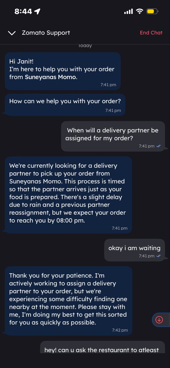 Raaj2606's tweet photo. @zomato @zomatocare I waited over an hour for my food, only for it to arrive completely cold. And instead of actually resolving the issue, your support is asking me to write an email about it.
 Order ID is #8663004249. i have mailed the issue and adding proofs here as well https://t.co/m2Pm0Lm8iM