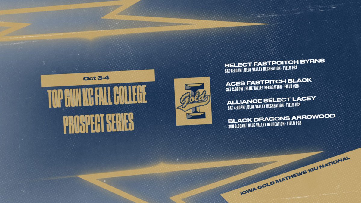 BlitzIowa's tweet photo. SCHEDULE DROP!!
#gogold #iowagold #iablitz #topgunevents https://t.co/kekgNX8s2m