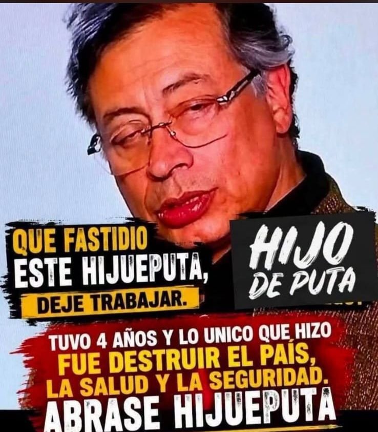 2015_luisfer's tweet photo. @petrogustavo VAYA Y COMA MONDÁ ZURDA DE MIERDA!!!! https://t.co/CXLFEGyXiS