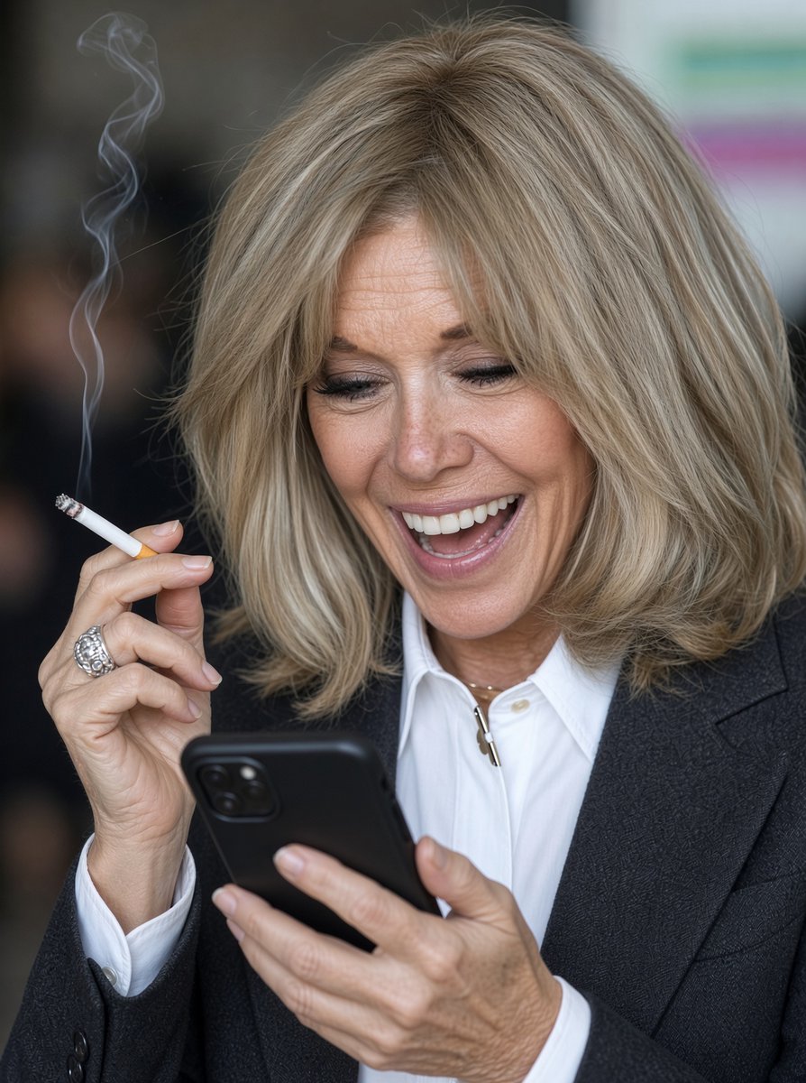 CieloBonit's tweet photo. Bridget Macron right now. https://t.co/XdoPdE0CgX