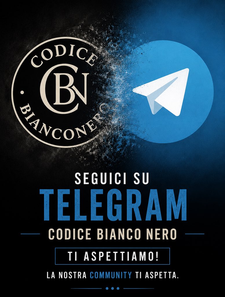 CodBianconero's tweet photo. Chi segue CBN lo sa già. Ma vale la pena dirlo ancora.
La community Telegram è il posto dove si parla di Juve senza filtri, ogni ora del giorno. Mercato, tattica, inchieste, e tutto quello che non entra in un post.
Perché non sei ancora dentro?
#Juventus #CodiceBianconero #FinoAllaFine
