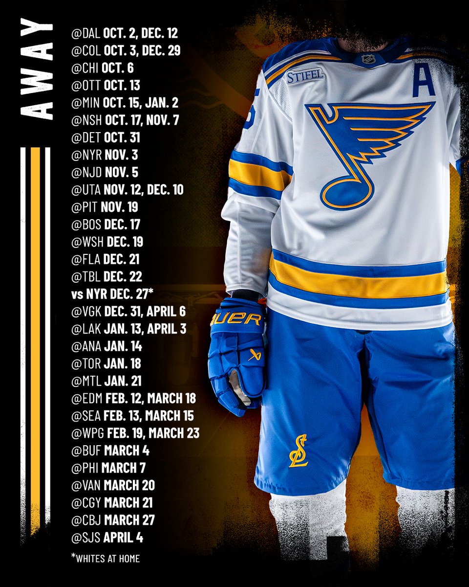 StLouisBlues's tweet photo. Sweater weather is finally here 🎶 #stlblues

Keep track all season long 👇