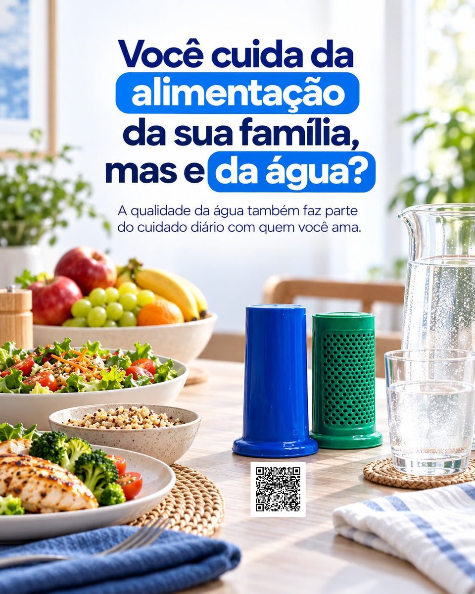 norma_rede's tweet photo. 💦Você cuida da alimentação da sua família. E da água que ela bebe?
💧A água também faz parte dos cuidados de todos os dias. Quer conhecer o SYLOCIMOL e o mineralizador da TIMOL ? Acesse o QR Code da foto e descubra os produtos. 💙💚
#TIMOL #SYLOCIMOL #Água #BemEstar https://t.co/kuPQV90CPb