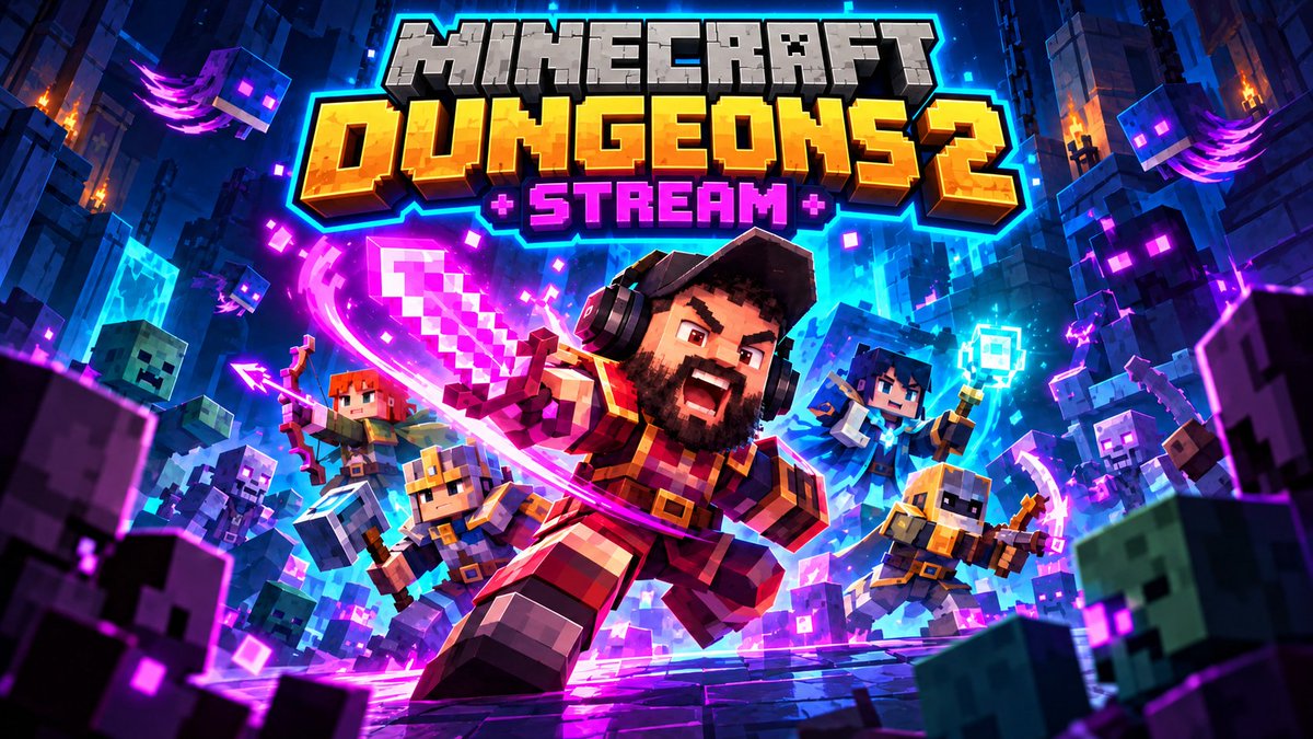 ProGlobaltex's tweet photo. STREAMING SOME MINECRAFT DUNGEONS 2 at 12pm ct https://t.co/S8iZf9zidV