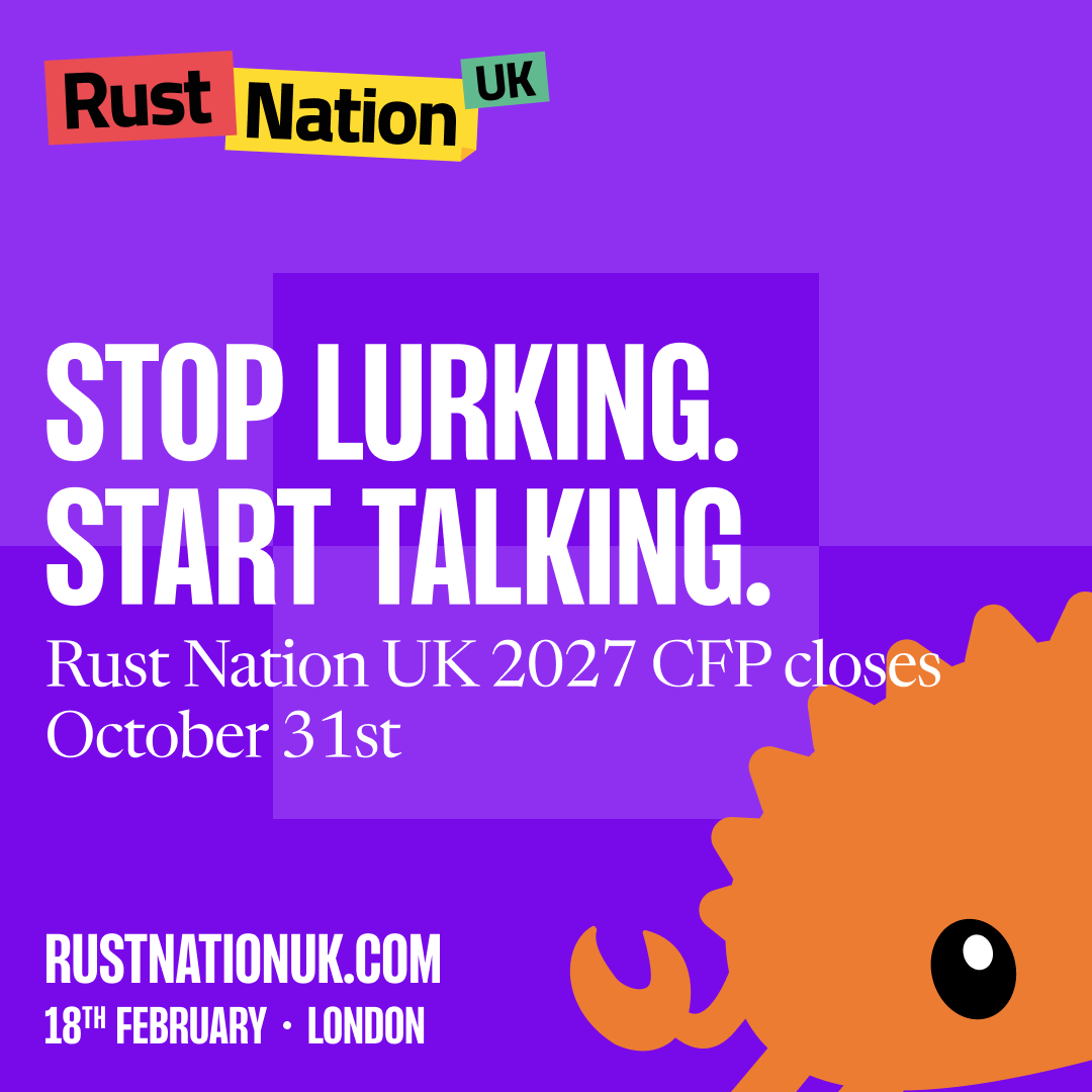 RustNationUK tweet picture