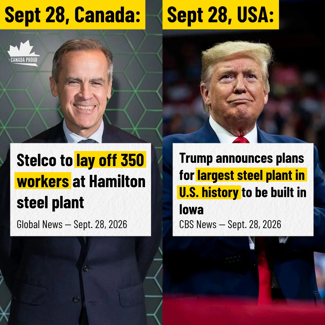 WeAreCanProud's tweet photo. Remember when Mark Carney said he can take on the Americans and win?

Here's a status update.

Mark Carney has been a COMPLETE FAILURE for Canada. https://t.co/VkKBv8wShT