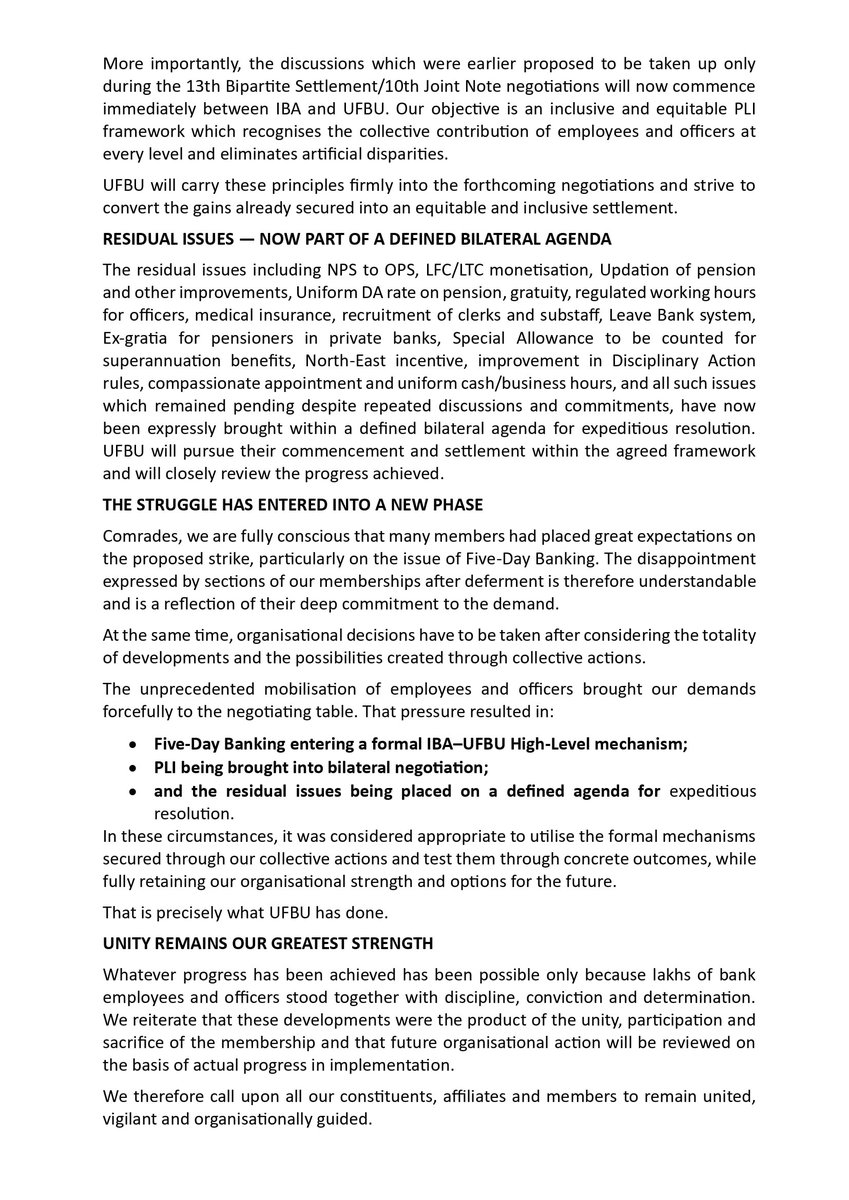 AIBEAofficial's tweet photo. FROM UNDERSTANDING TO ACTION #UFBU CONTINUES ITS PURSUIT OF FIVE-DAY BANKING, PLI AND RESIDUAL ISSUES https://t.co/2bb4DpnDu7
