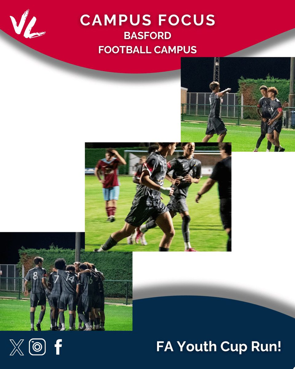 vlukeducation's tweet photo. A fantastic FA Youth Cup campaign for our Basford campus learners, with plenty of goals, determination and attacking quality! With a 4-2 win over Deeping Rangers, as well as a 2-2 draw against Aylestone Park with the team earning a collective Man of the Match award #btecsport https://t.co/5BXAHeLeEJ