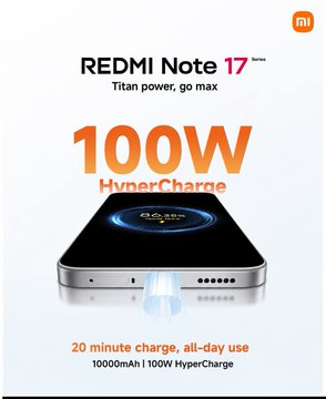 _ThreeSixty360's tweet photo. A new era of battery tech has arrived. Experience TÜV SÜD 5-Star Titan Power on REDMI Note 17. @Xiaomi_kenya #REDMINote17SeriesLaunch. https://t.co/nnULLpjf8t