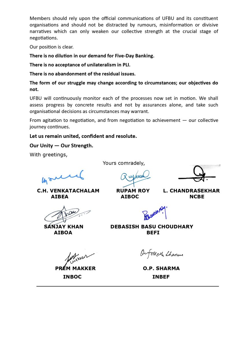 AIBEAofficial's tweet photo. FROM UNDERSTANDING TO ACTION #UFBU CONTINUES ITS PURSUIT OF FIVE-DAY BANKING, PLI AND RESIDUAL ISSUES https://t.co/2bb4DpnDu7