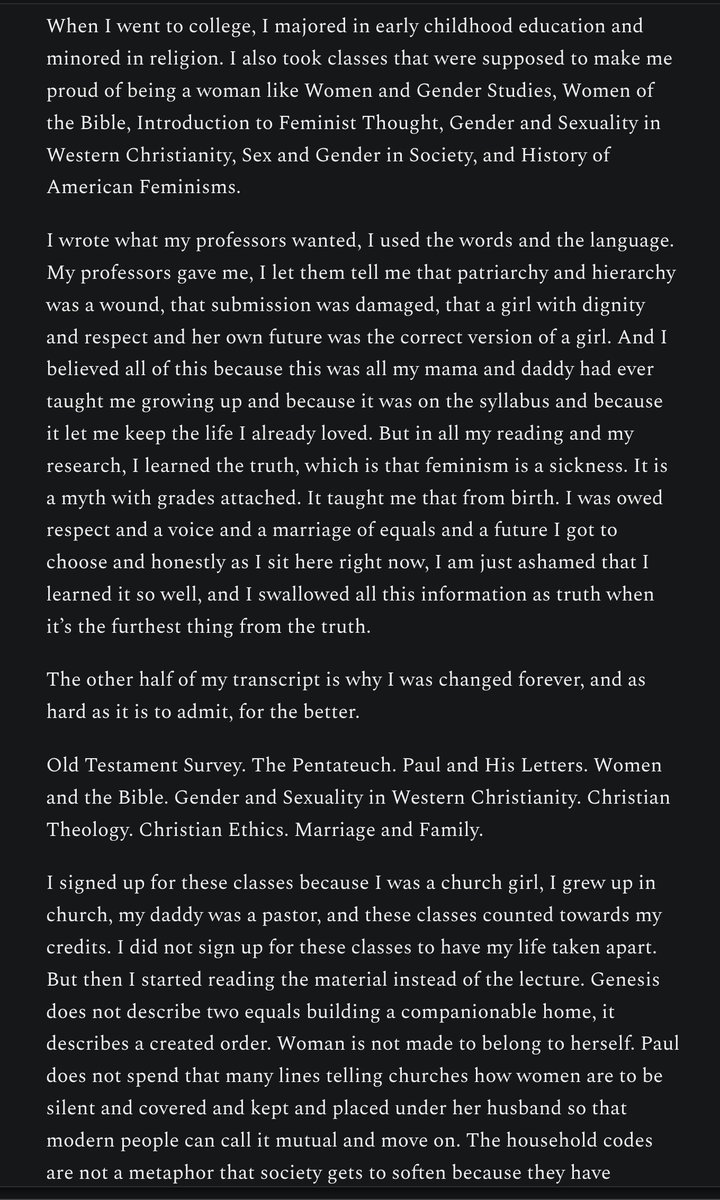 BlairTempted's tweet photo. Lived a lie for as long as I could.
#BiblicalWomanhood #MaleHeadship #CreatedOrder #WivesSubmit #Helpmeet #Ephesians5 #Titus2 #AntiFeminist #FeminismIsALie #TradWife #TradLife #Patriarchy #NotAFeminist #RedPillWomen #TPE #TotalPowerExchange #owned #property #consensualslave https://t.co/vkrLAKPKWl