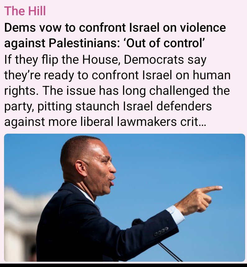 DefenseLVA's tweet photo. 🇺🇸 🚫 💤 Demokrāti Kongresa vēlēšanās izspēlē pretizraēlisko  kārti. Demokrātu partija ir iestrēgusi nopietnā ideoloģiskā šķelšanās situācijā starp kreisajiem un centristiem. Pirmie pieprasa pilnībā saraut attiecības ar Izraēlu, savukārt otrie baidās mainīt status quo divpusējās attiecībās.

Partijas vadība cenšas atrast zināmu kompromisu. Par tādu kļuva jautājums par kolonistiem Jordānas Rietumkrastā. Demokrāti gatavojas sākt izmeklēšanu par Izraēlas kolonistu vardarbību pret palestīniešiem. Tāpat viņi plāno ieviest sankcijas pret šīm apmetnēm un vienlaikus arī pret Izraēlas labējā spārna politiķiem, kuri tās atbalsta.

Izraēlas kritiku demokrātu elektorāts uztver pozitīvi. Aptaujās vairākums Demokrātu partijas atbalstītāju iestājas par ieroču embargo noteikšanu Izraēlai. Un pat par Izraēlas politiķu un militārpersonu aizturēšanu, kad viņi ierodas vizītēs ASV.

Tāpēc Demokrātu partijas kreisajam spārnam, kas pēc vēlēšanām nostiprinās savas pozīcijas Kongresā, apmetņu jautājums šķiet pārāk sīks. Viņi vēlas sākt īstu karu ar Izraēlas lobiju ASV. Jau tagad Senāta līmenī tiek bloķēts Trampa lēmums par lieljaudas aviācijas bumbu pārdošanu Izraēlai.

Nākamajā Kongresa sasaukumā noteikti tiks apspriestas un pieņemtas daudzas pret Izraēlu vērstas rezolūcijas. Tas ievērojami apgrūtinās Izraēlas lobistu darbu Vašingtonā. Lai kurš kļūtu par nākamo ASV prezidentu — Džejs Dī Venss vai demokrātu kandidāts — viņam vai viņai nāksies pārskatīt attiecības ar Izraēlu. Un diez vai uz labo pusi.