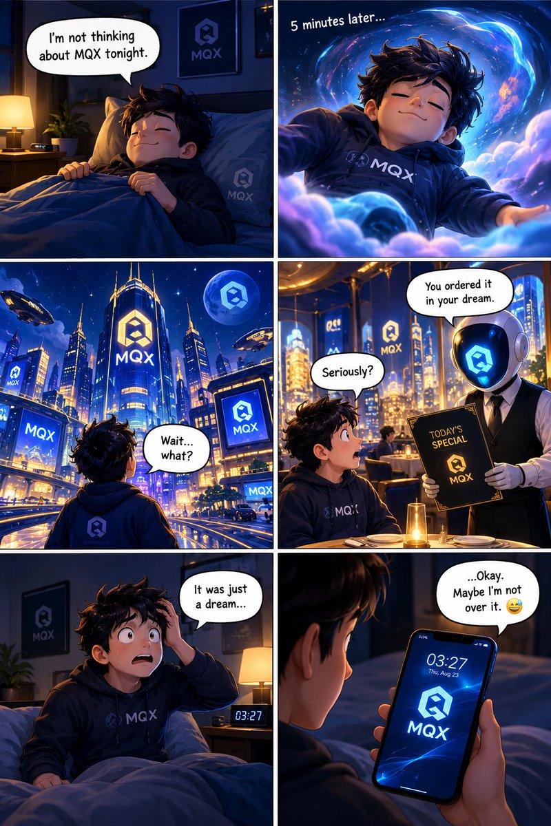 mozangcute's tweet photo. POV: You say you’re done thinking about MQX before bed.

Your brain at 3:27 AM:
“MQX.” 😂💙

Apparently, there’s no escape from the dream. https://t.co/9uMpdD8ECe
