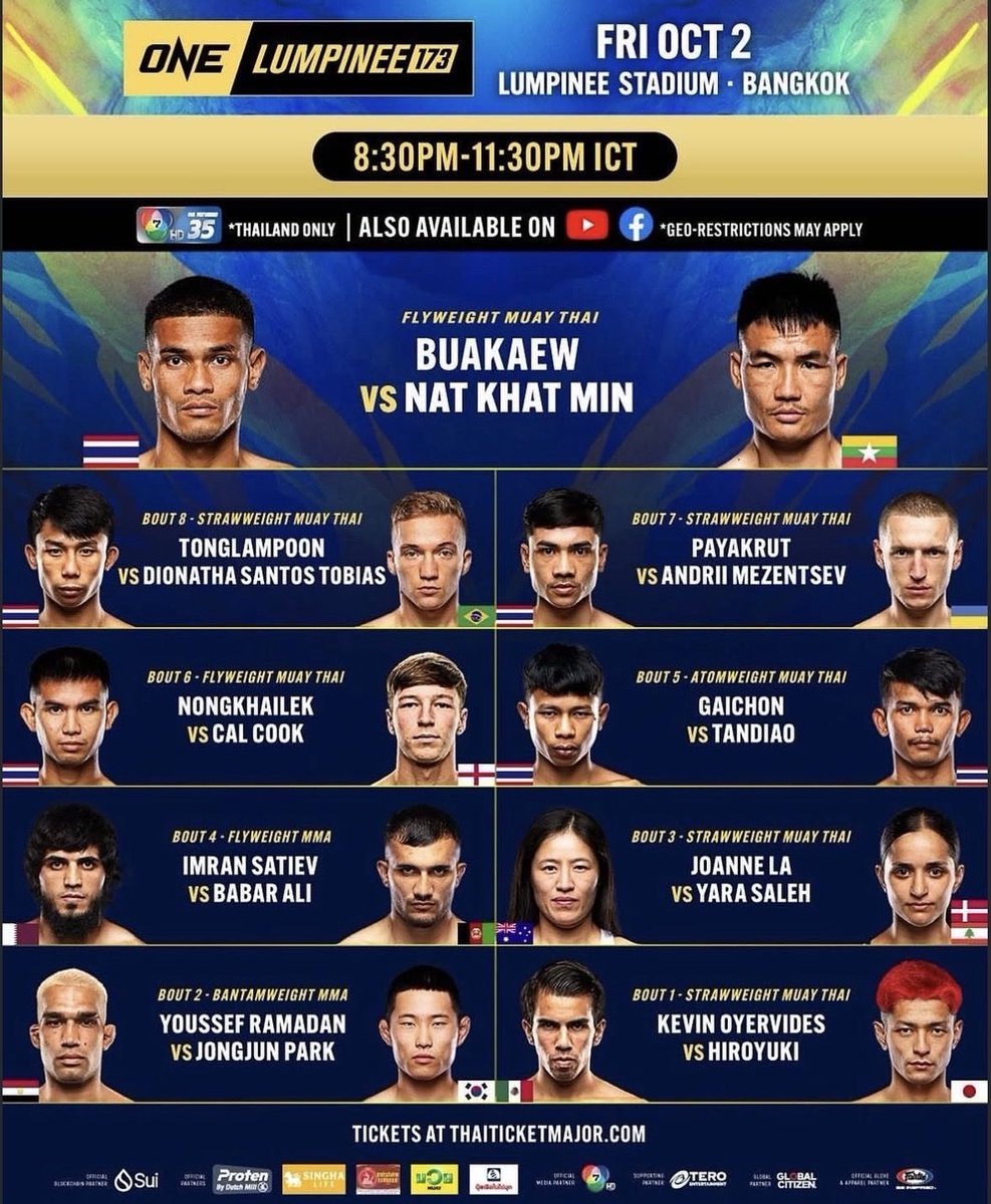 PTrbusek's tweet photo. 1/2 Feght week🔥👊…
▶️ Contender Series 2026: Week 8
▶️ ONE Friday Fights 173
▶️ Gamebred Bareknuckle MMA
▶️ ONE Fight Night 48
▶️ PML 21
▶️ UFC 332: Silva vs. Wang
▶️ ACA 208
#ONEFridayFights173 #DWCS #ONEFightNight48 #PML #PML21 #UFC #UFC332 #ONEChampionship #Gamebred #ACA #ACA208